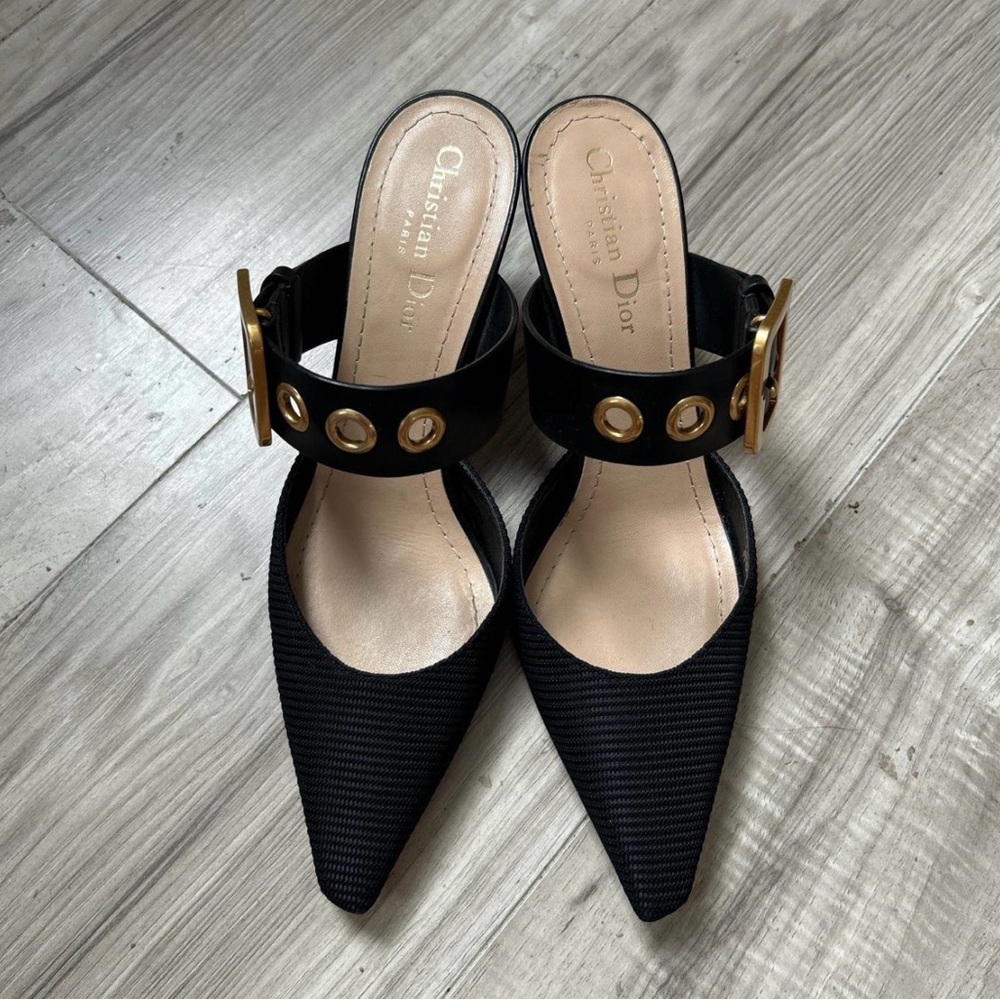 Dior Black and Gold Women's Heels